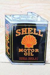 Shell Double Sided Enamel Advertising Sign in Can Shape  