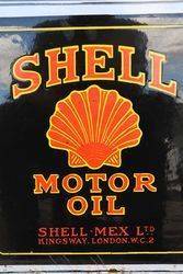 Shell Double Sided Enamel Advertising Sign in Can Shape  