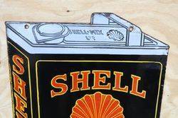 Shell Double Sided Enamel Advertising Sign in Can Shape  