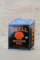 Shell Double Sided Enamel Advertising Sign in Can Shape  