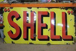 Shell Enamel Advertising Sign 