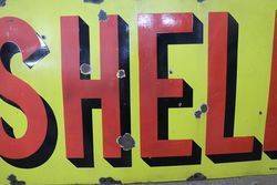 Shell Enamel Advertising Sign 