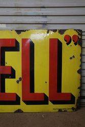 Shell Enamel Advertising Sign 