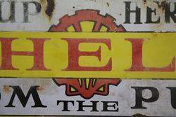 Shell Enamel Advertising Sign 