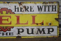 Shell Enamel Advertising Sign 