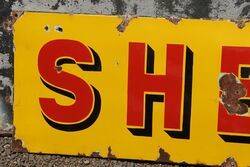 Shell Enamel Advertising Sign 