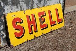 Shell Enamel Advertising Sign 