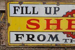 Shell Enamel Advertising Sign 