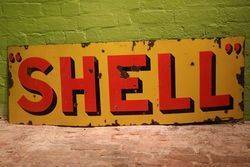 Shell Enamel Advertising Sign  