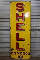 Shell Enamel Advertising Sign  