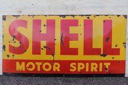 Shell Motor Spirit Enamel Advertising Sign 