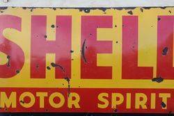 Shell Motor Spirit Enamel Advertising Sign 