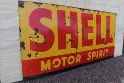 Shell Motor Spirit Enamel Advertising Sign 