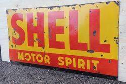 Shell Motor Spirit Enamel Advertising Sign 