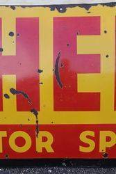 Shell Motor Spirit Enamel Advertising Sign 