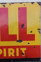 Shell Motor Spirit Enamel Advertising Sign 