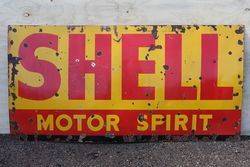 Shell Motor Spirit Enamel Advertising Sign 