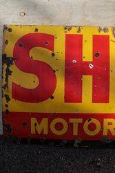 Shell Motor Spirit Enamel Advertising Sign 