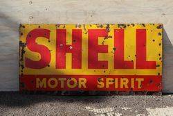 Shell Motor Spirit Enamel Advertising Sign 