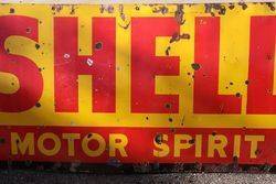 Shell Motor Spirit Enamel Advertising Sign 