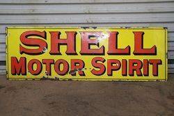 Shell Motor Spirit Enamel Advertising Sign  