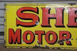 Shell Motor Spirit Enamel Advertising Sign  