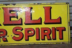 Shell Motor Spirit Enamel Advertising Sign  