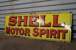 Shell Motor Spirit Enamel Advertising Sign  
