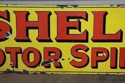 Shell Motor Spirit Enamel Advertising Sign  