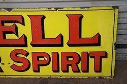 Shell Motor Spirit Enamel Advertising Sign  