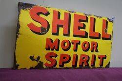 Shell Spirit Enamel Advertising sign 