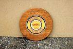 Shell Tin Sign In Wooden Frame