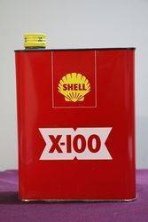 Shell X100 Oil Tin 