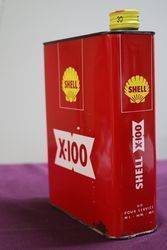 Shell X100 Oil Tin 