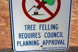 Shire Of Lillydale Tree Presevation Tin Sign