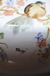Signed Ramgi C20th Handpainted Vase 