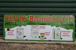 Sissons Brothers and Co Ltd Enamel Advertising Sign 