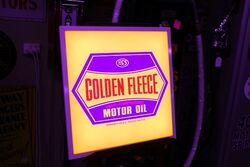 Slimline Golden Fleece HEX Motor Oil Light Box 