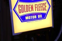 Slimline Golden Fleece HEX Motor Oil Light Box 
