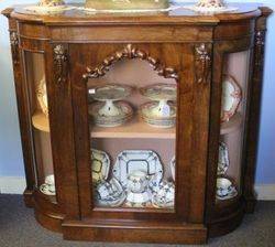 Small Burr Walnut Credenza