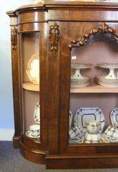 Small Burr Walnut Credenza