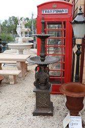 Small Cast Iron Ibis 2 Tier Fountain