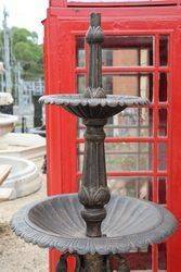 Small Cast Iron Ibis 2 Tier Fountain