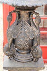 Small Cast Iron Ibis 2 Tier Fountain