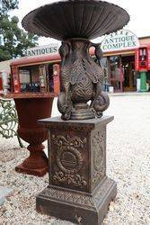 Small Cast Iron Ibis 2 Tier Fountain