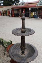 Small Cast Iron Ibis 2 Tier Fountain