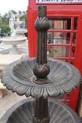 Small Cast Iron Ibis 2 Tier Fountain