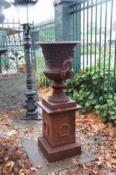 Small Dorchester Urn And Base