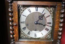 Small Early C20th Oak Grandmother Clock 
