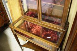 Small Inlaid Collectors Cabinet